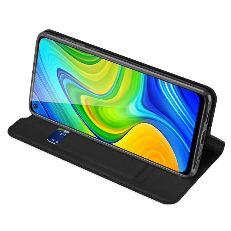 Leren Hoesje voor Xiaomi Redmi Note 9 Bescherming Satijnen Coating