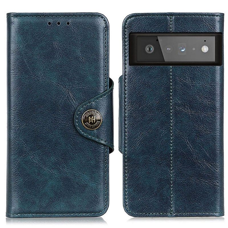 Flip Case voor Google Pixel 6 Pro Khazneh-ontwerp Essentieel