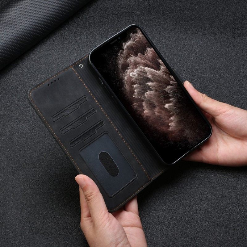 Folio-hoesje voor Google Pixel 6 Pro Anti-fall Lachlijnen