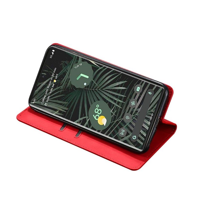Folio-hoesje voor Google Pixel 6 Pro Anti-fall Leah Premium