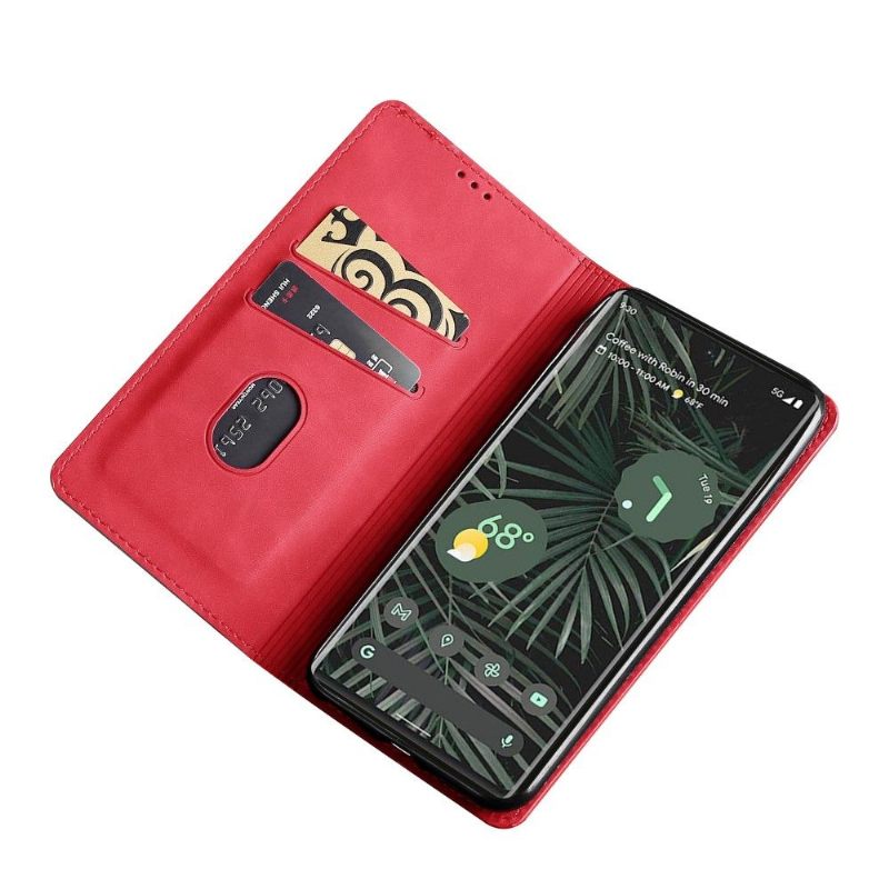 Folio-hoesje voor Google Pixel 6 Pro Anti-fall Leah Premium