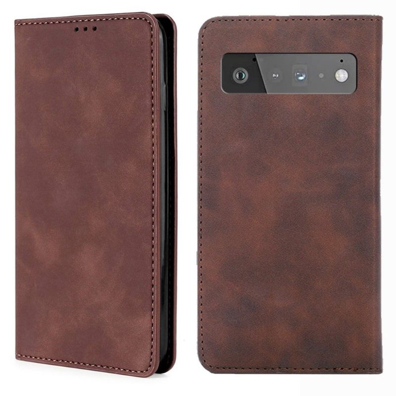 Folio-hoesje voor Google Pixel 6 Pro Anti-fall Leah Premium