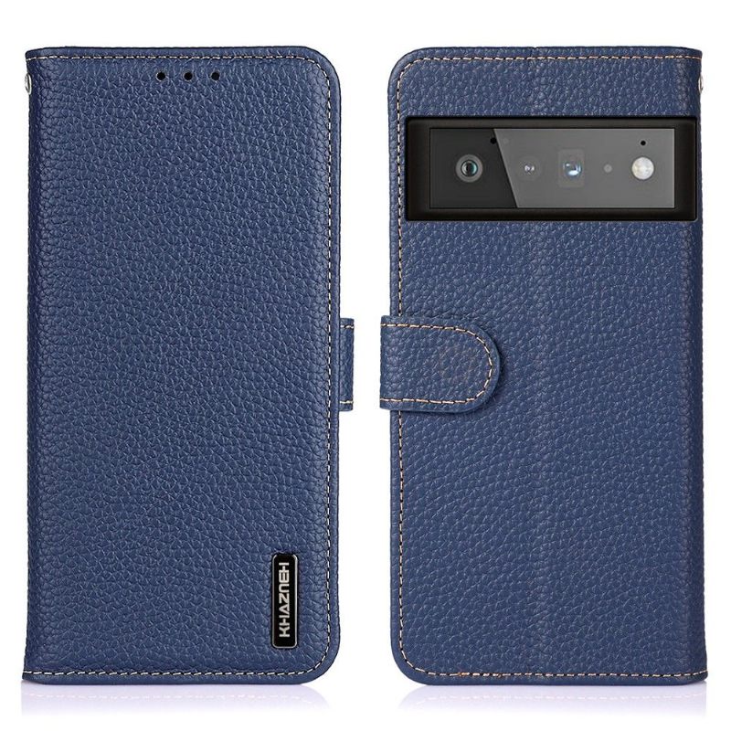 Folio-hoesje voor Google Pixel 6 Pro Khazneh Generfd Leer