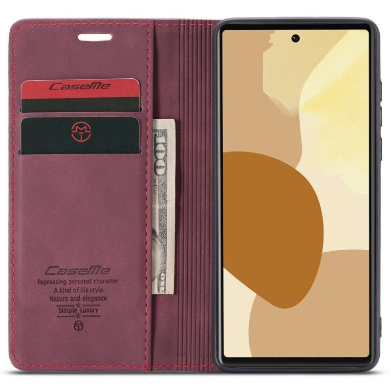 Folio-hoesje voor Google Pixel 6 Pro Kunstleer Retro 013-serie