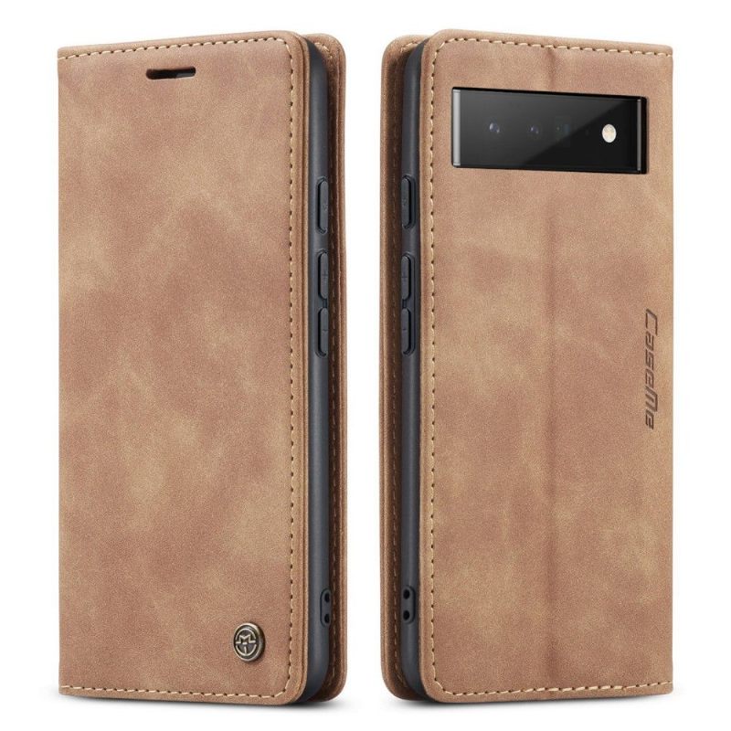 Folio-hoesje voor Google Pixel 6 Pro Kunstleer Retro 013-serie