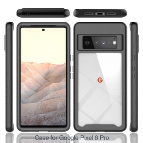 Hoesje voor Google Pixel 6 Pro Hybride Doorzichtige Achterkant Schokbestendig