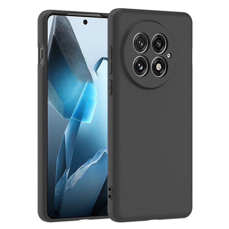 Cover Hoesje Oneplus 13 Telefoonhoesje 2-in-1 Matte Siliconen Met Schermbeschermer Van Gehard Glas