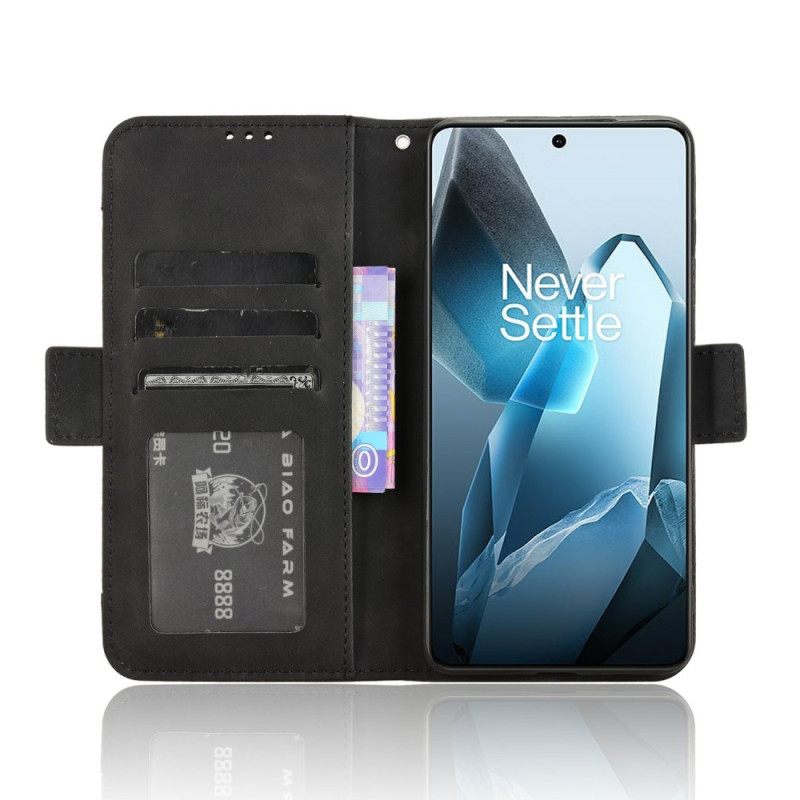 Flip Case Leren Oneplus 13 Meerdere Kaartsleuven