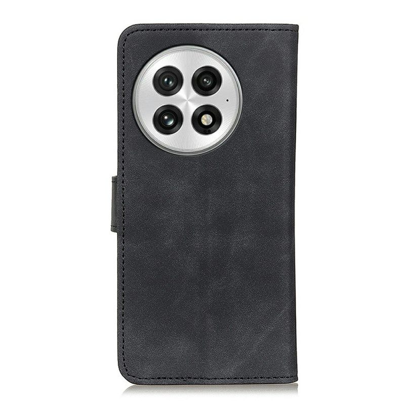 Flip Case Leren Oneplus 13 Suède-effect Khazneh