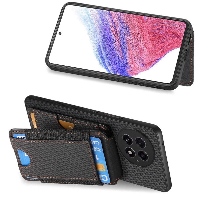 Hoesje Voor Oneplus 13 Kaarthouder En Standaard Van Koolstofvezel