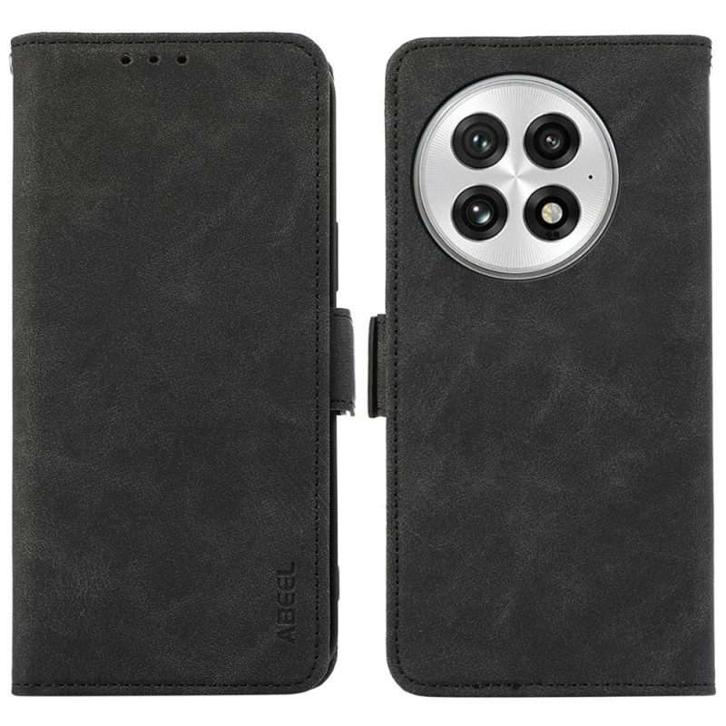 Leren Hoesje Voor Oneplus 13 Abeel Suède-effect