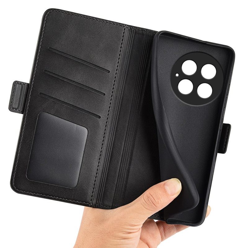 Leren Hoesje Voor Oneplus 13 Dubbele Sluiting