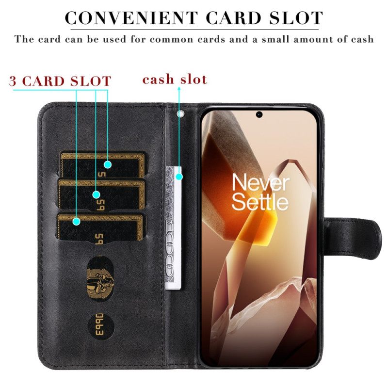 Leren Hoesje Voor Oneplus 13 Voorvak