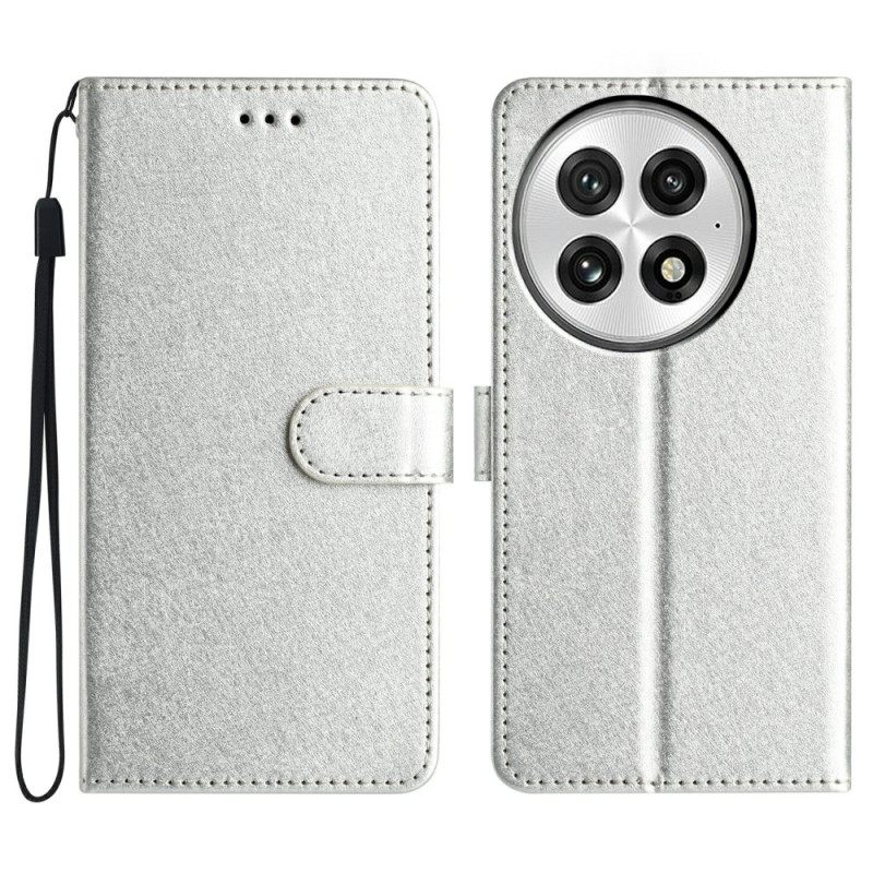 Leren Hoesje Voor Oneplus 13 Zijdetextuur