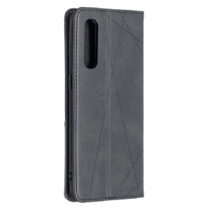 Leren Hoesje voor Oppo Find X2 Neo Celinia Style Leder - Zwart