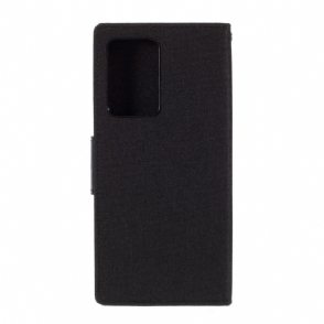 Case voor Samsung Galaxy Note 20 Ultra Bescherming Mercurius Canvas