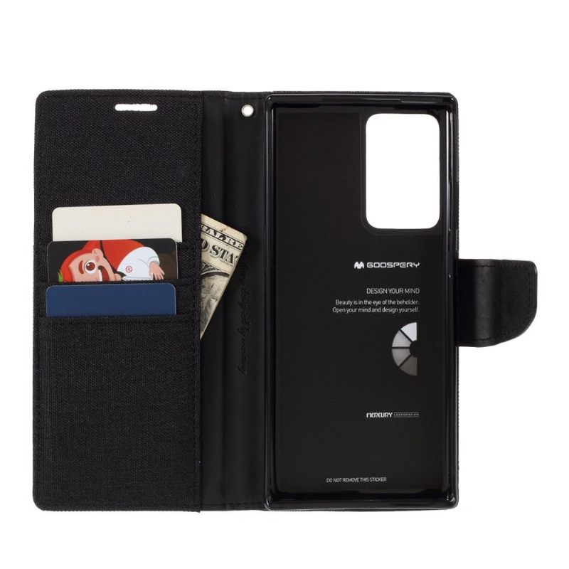 Case voor Samsung Galaxy Note 20 Ultra Bescherming Mercurius Canvas