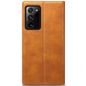 Folio-hoesje voor Samsung Galaxy Note 20 Ultra Anti-fall Folio Flip Style Leer