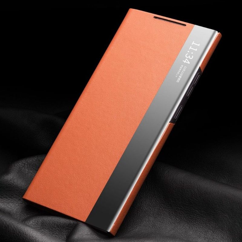 Folio-hoesje voor Samsung Galaxy Note 20 Ultra Anti-fall Leren Raam