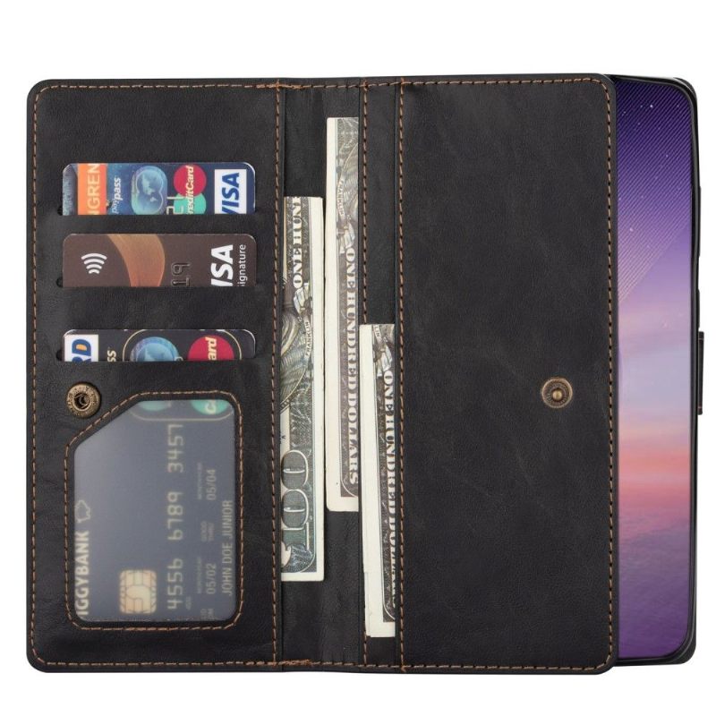 Folio-hoesje voor Samsung Galaxy Note 20 Ultra Anti-fall Retro Stijl Multi Compartimenten