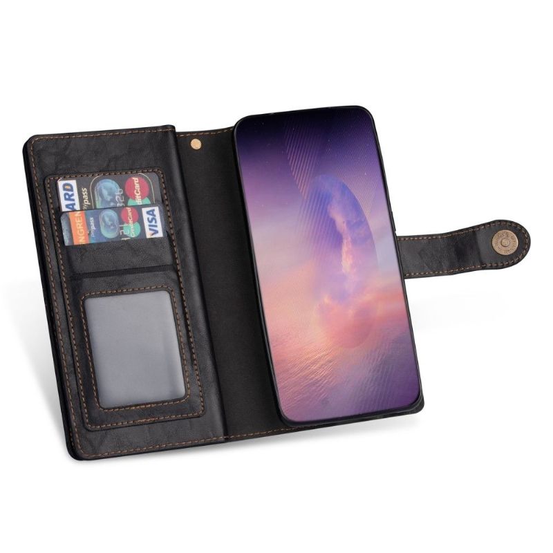 Folio-hoesje voor Samsung Galaxy Note 20 Ultra Anti-fall Retro Stijl Multi Compartimenten