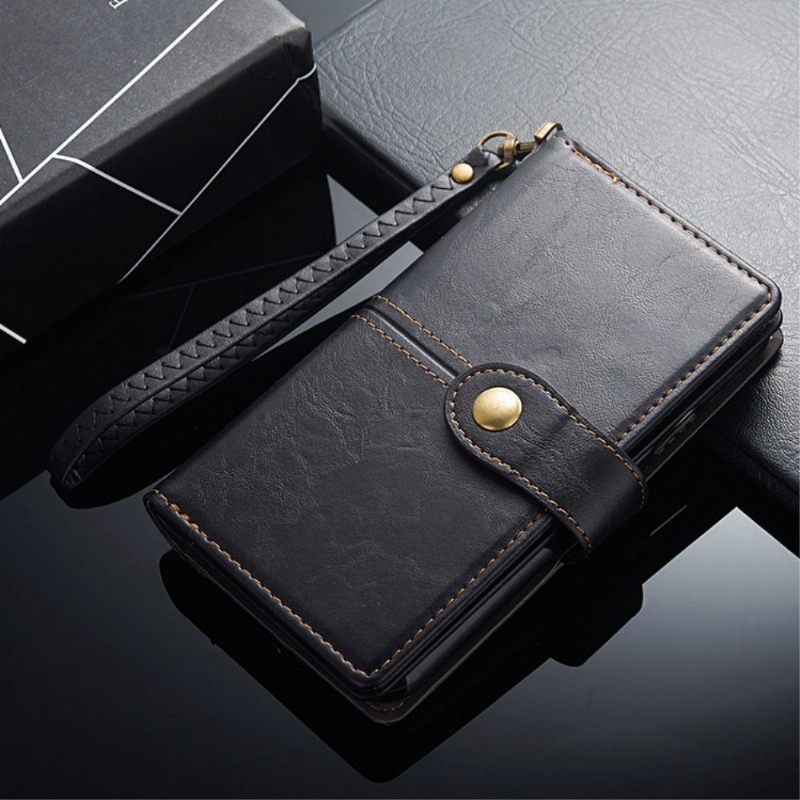 Folio-hoesje voor Samsung Galaxy Note 20 Ultra Anti-fall Retro Stijl Multi Compartimenten