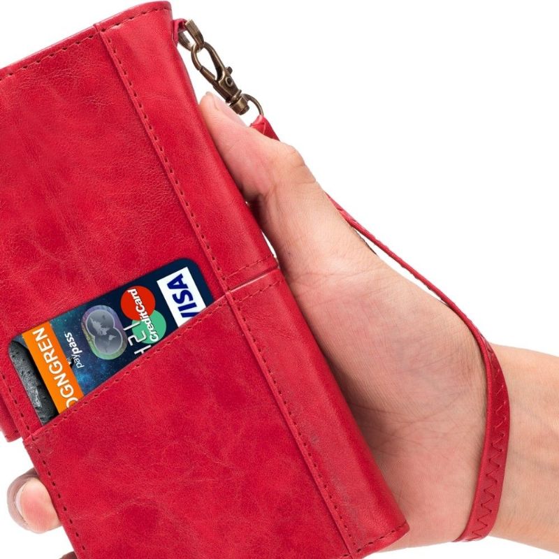 Folio-hoesje voor Samsung Galaxy Note 20 Ultra Anti-fall Retro Stijl Multi Compartimenten