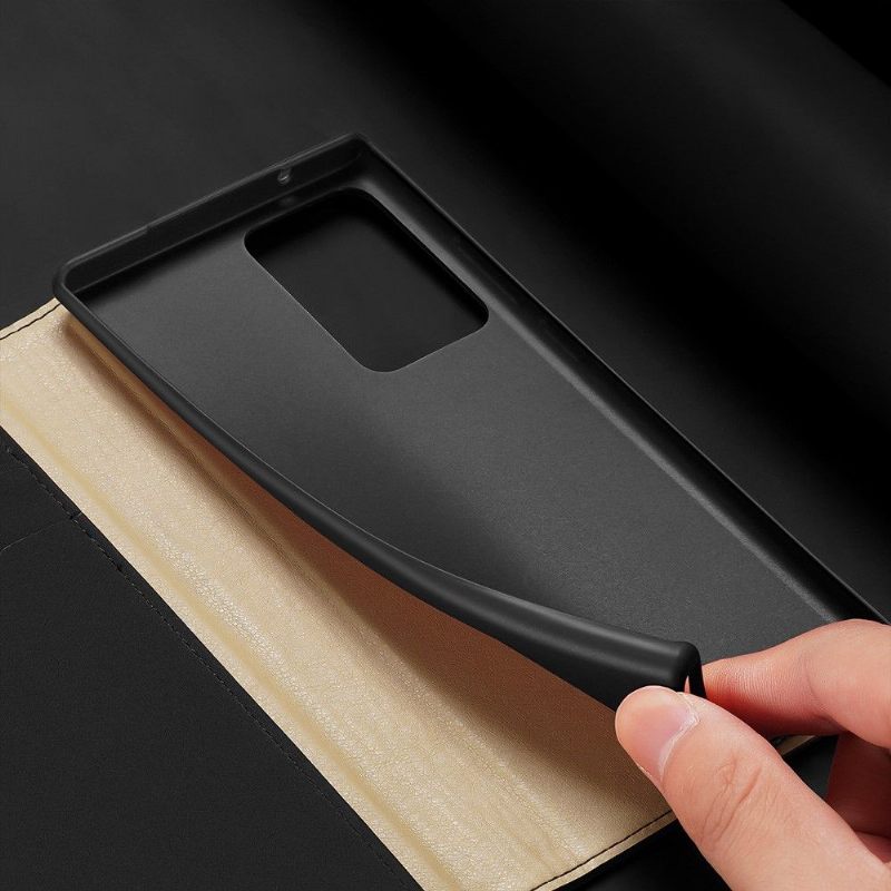 Folio-hoesje voor Samsung Galaxy Note 20 Ultra Anti-fall Wens Dux Ducis Premium