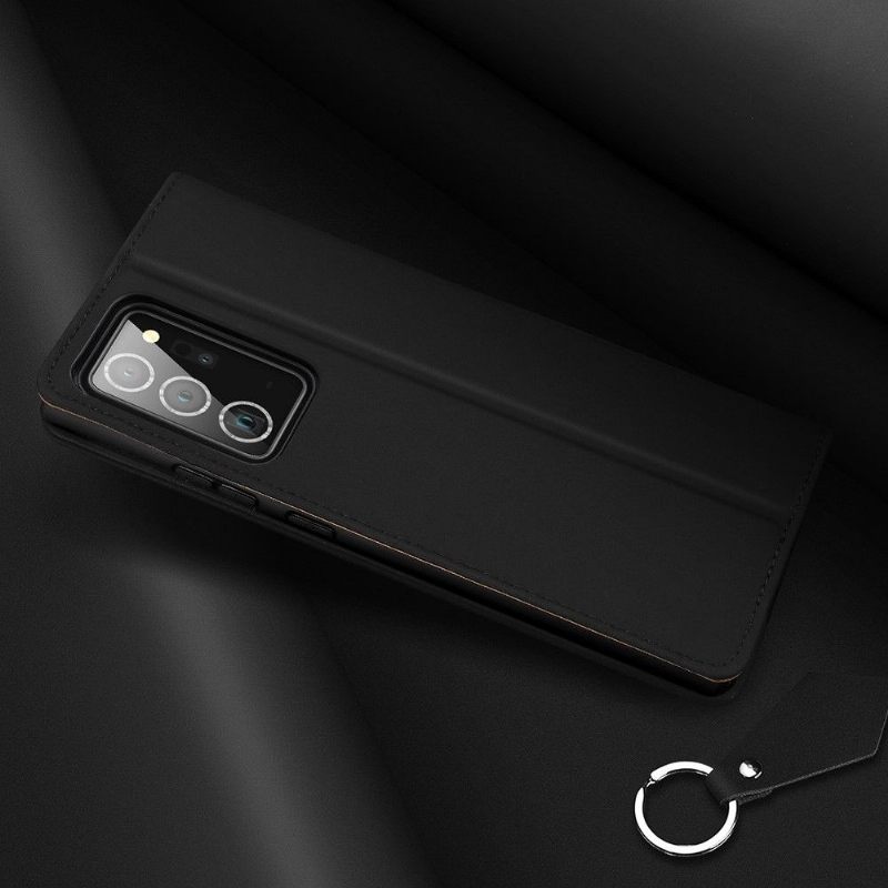 Folio-hoesje voor Samsung Galaxy Note 20 Ultra Anti-fall Wens Dux Ducis Premium