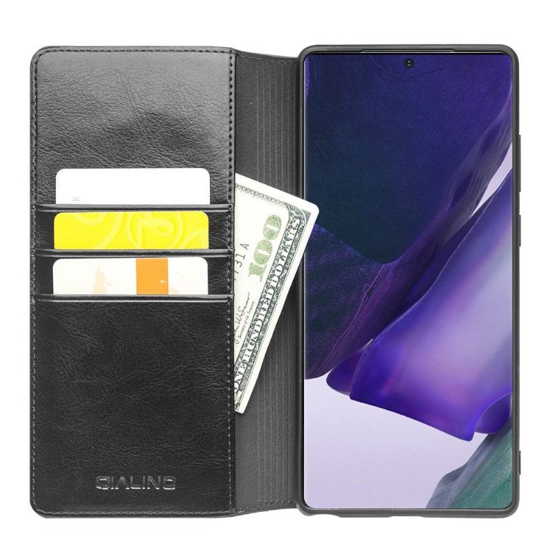 Folio-hoesje voor Samsung Galaxy Note 20 Ultra Echt Leer