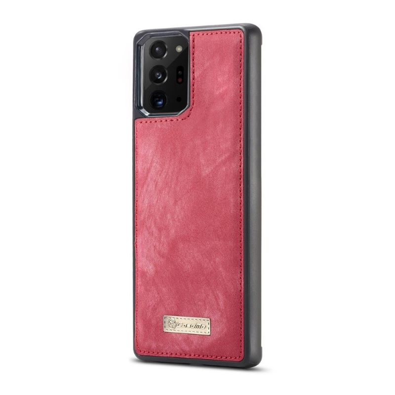 Hoesje Flip Case voor Samsung Galaxy Note 20 Ultra 2 in 1 Rood Groen