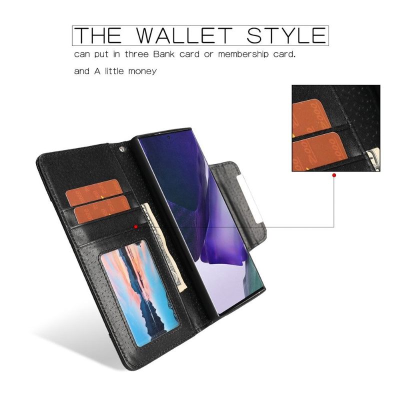 Hoesje Folio-hoesje voor Samsung Galaxy Note 20 Ultra Klassiek Kunstleer