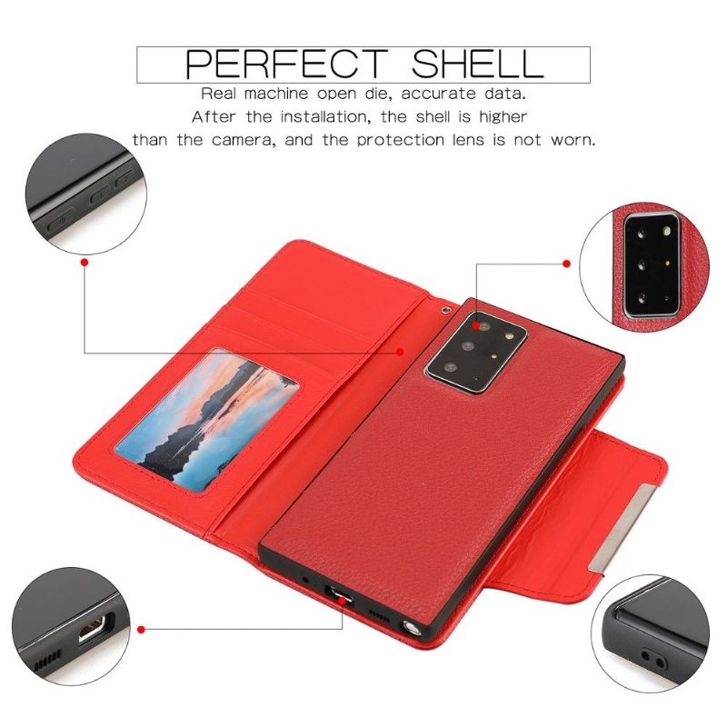 Hoesje Folio-hoesje voor Samsung Galaxy Note 20 Ultra Klassiek Kunstleer