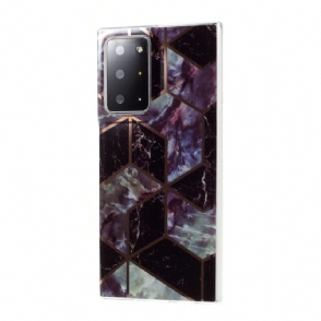 Hoesje voor Samsung Galaxy Note 20 Ultra Geometrisch - Marineblauw