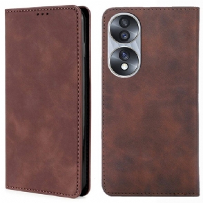 Bescherming Hoesje voor Honor 70 Folio-hoesje Aanraking Van De Huid