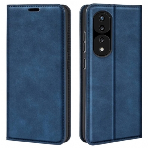 Bescherming Hoesje voor Honor 70 Folio-hoesje Huid-touch Zachtheid