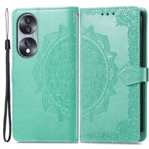 Folio-hoesje voor Honor 70 Mandala Middeleeuwen