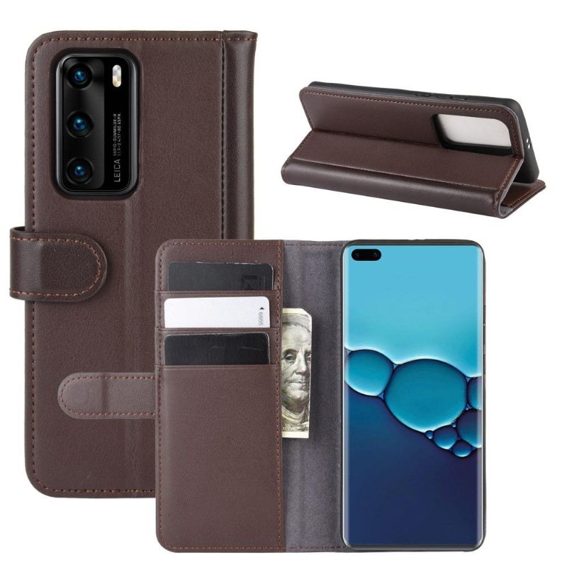 Case voor Huawei P40 Bescherming Folio-hoesje Premium Leer