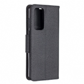 Cover voor Huawei P40 Folio-hoesje Generfd Leereffect
