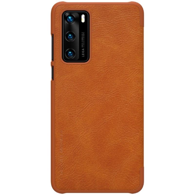 Folio-hoesje voor Huawei P40 Qin Serie Nillkin Kunstleer