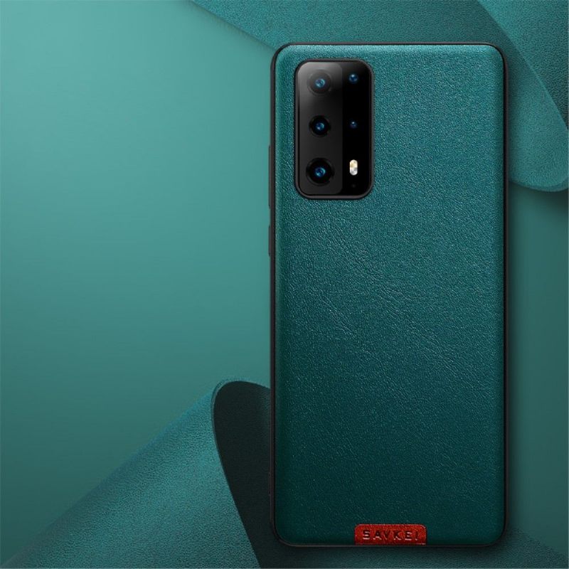Hoesje voor Huawei P40 Anti-fall Kleur Stijl Leer Effect