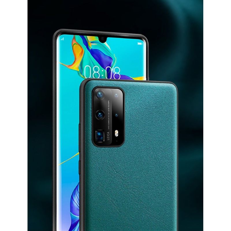 Hoesje voor Huawei P40 Anti-fall Kleur Stijl Leer Effect