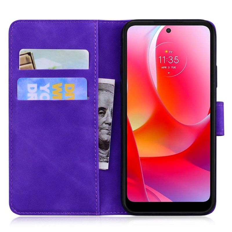 Case voor Motorola Moto G31 / Moto G41 Tijger Met Reliëf