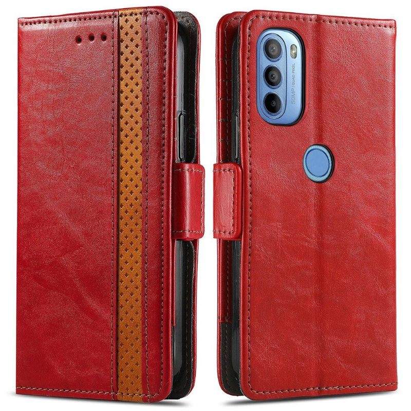 Flip Case voor Motorola Moto G31 / Moto G41 Folio-hoesje Zakelijk Omdraaien