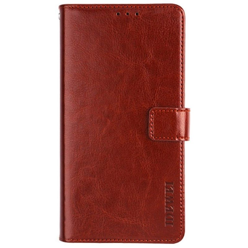 Folio-hoesje voor Motorola Moto G31 / Moto G41 Anti-fall Idewei Folio Ledereffect