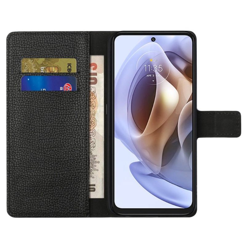 Folio-hoesje voor Motorola Moto G31 / Moto G41 Generfd Leereffect