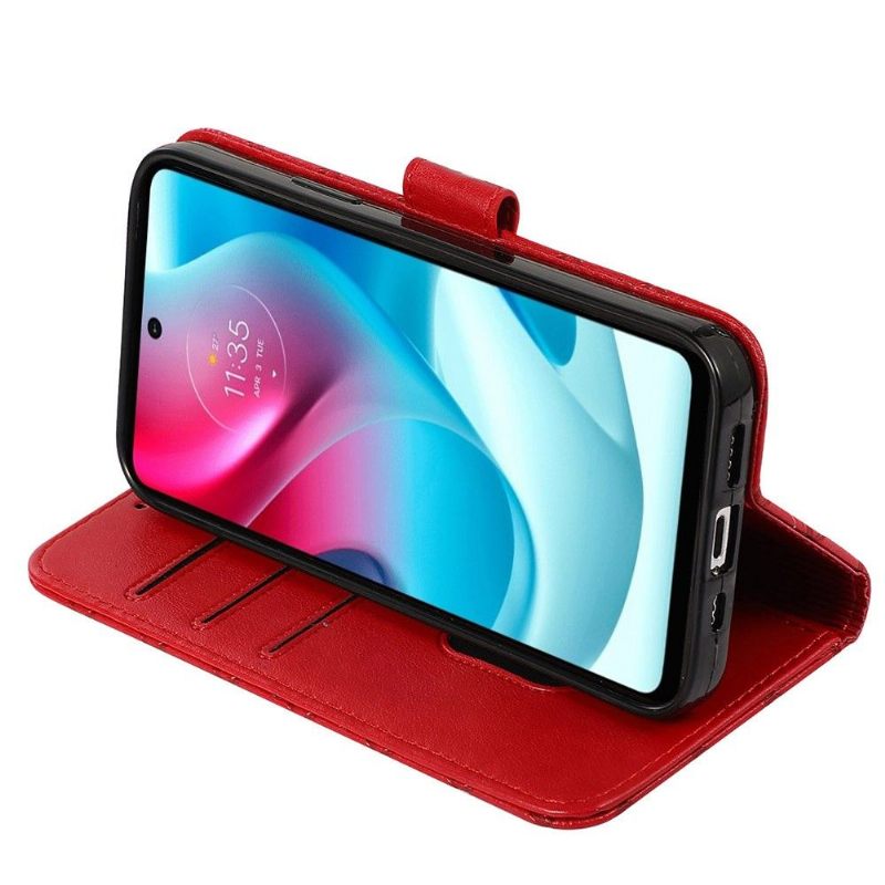 Folio-hoesje voor Motorola Moto G31 / Moto G41 Kleppenrooster