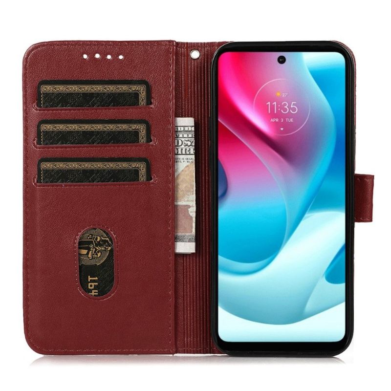 Folio-hoesje voor Motorola Moto G31 / Moto G41 Kleppenrooster
