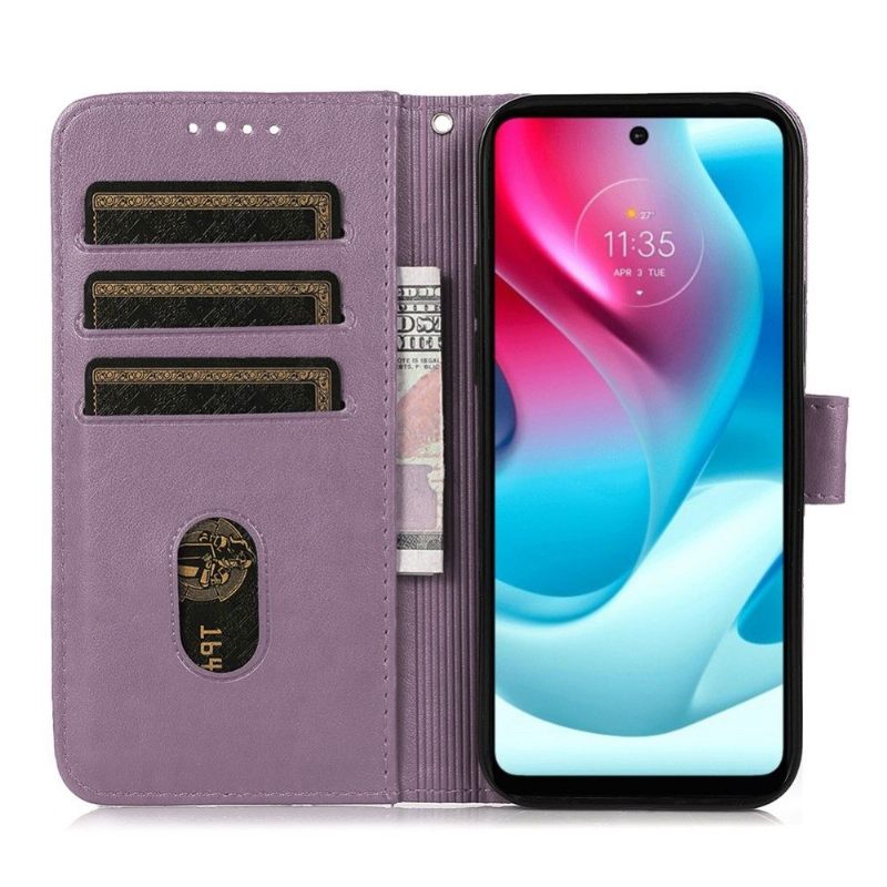 Folio-hoesje voor Motorola Moto G31 / Moto G41 Kleppenrooster