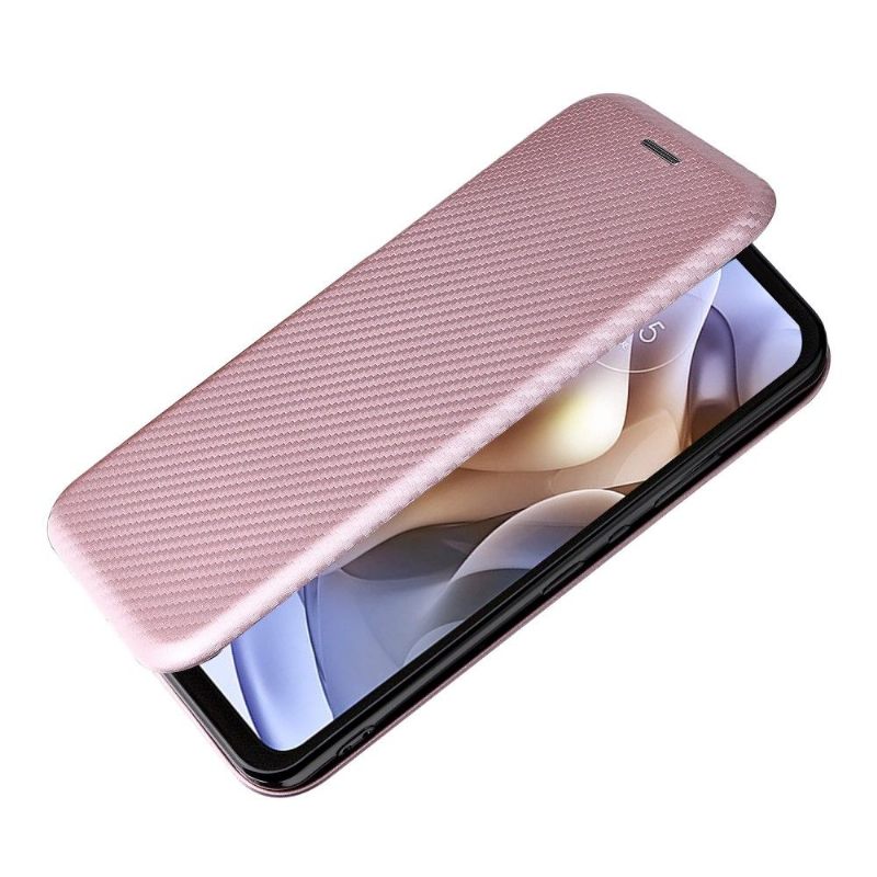 Folio-hoesje voor Motorola Moto G31 / Moto G41 Kunstleer Van Koolstofvezel